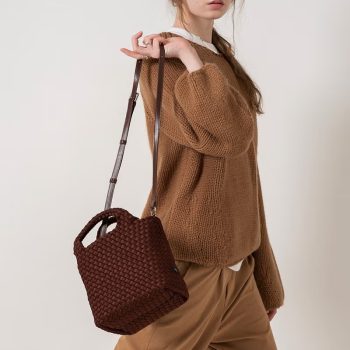 2way トートバッグ 編みメッシュバッグ